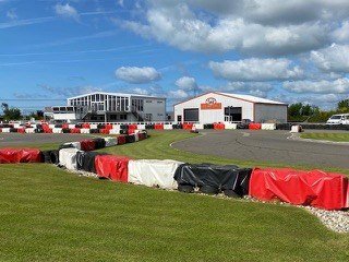 Lydd Kart Circuit clubhouse and track