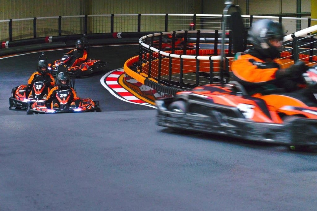 Wheel-to-wheel racing at Xtreme Karting Edinburgh